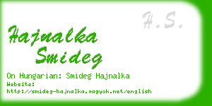 hajnalka smideg business card